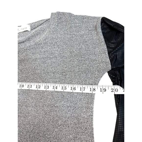 Vintage Havana Gray & Black Long-Sleeve Top Large 88a - Picture 4 of 8